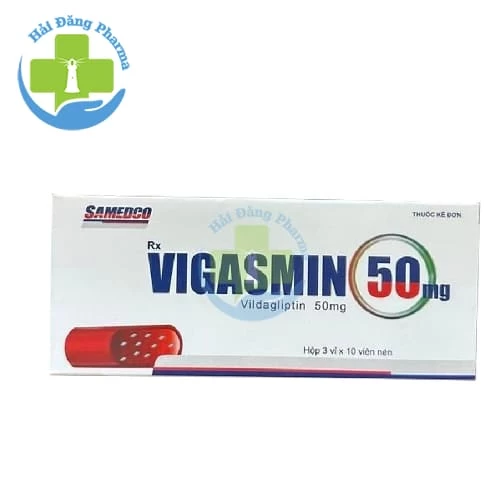 Vigasmin 50mg - Hộp 3 vỉ x 10 viên